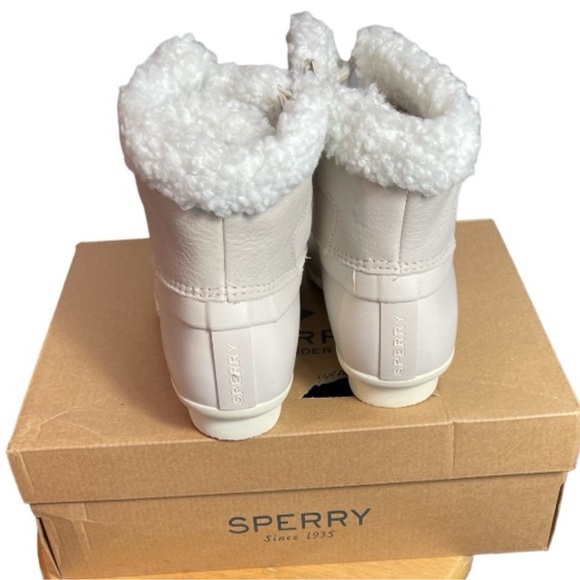 Sperry Women's Saltwater Alpine Leather White Size 9.5 New In Box - Picture 4 of 5